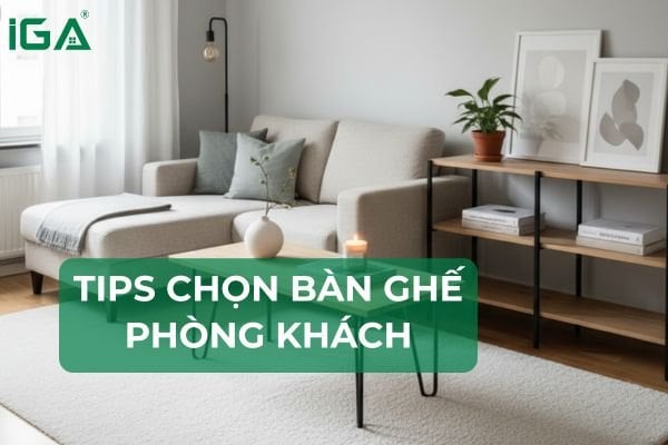 Tips chọn bàn ghế phòng khách đơn giản, hiện đại vượt thời gian
