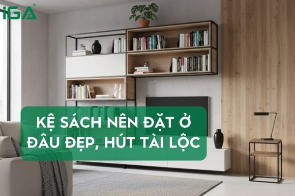 Kệ sách nên đặt ở đâu vừa đẹp vừa thu hút tài lộc