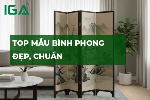 Mẫu bình phong đẹp – Điểm nhấn trang trí nội thất hiện đại
