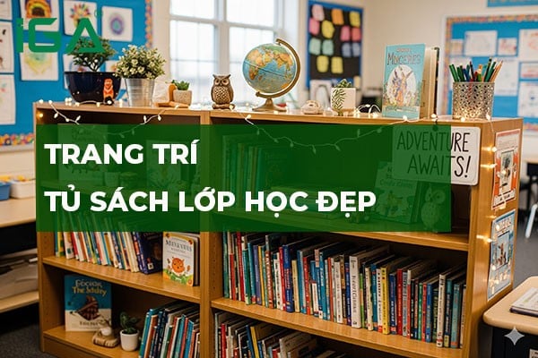 Trang trí tủ sách lớp học đẹp: Gợi ý ý tưởng sáng tạo và dễ thực hiện