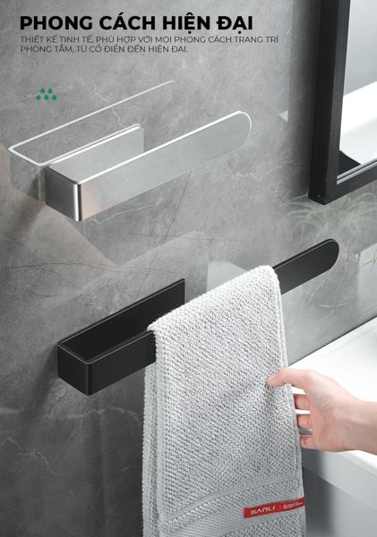 giá treo khăn dán tường