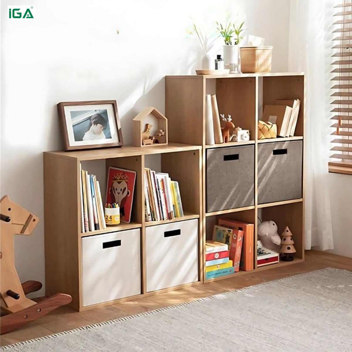 Kệ sách trang trí tổ ông hiện đại - GP100