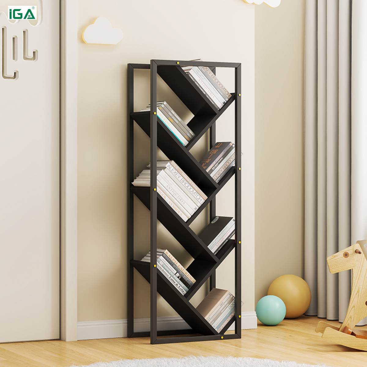 Kệ để trang trí gỗ phòng tiếp khách