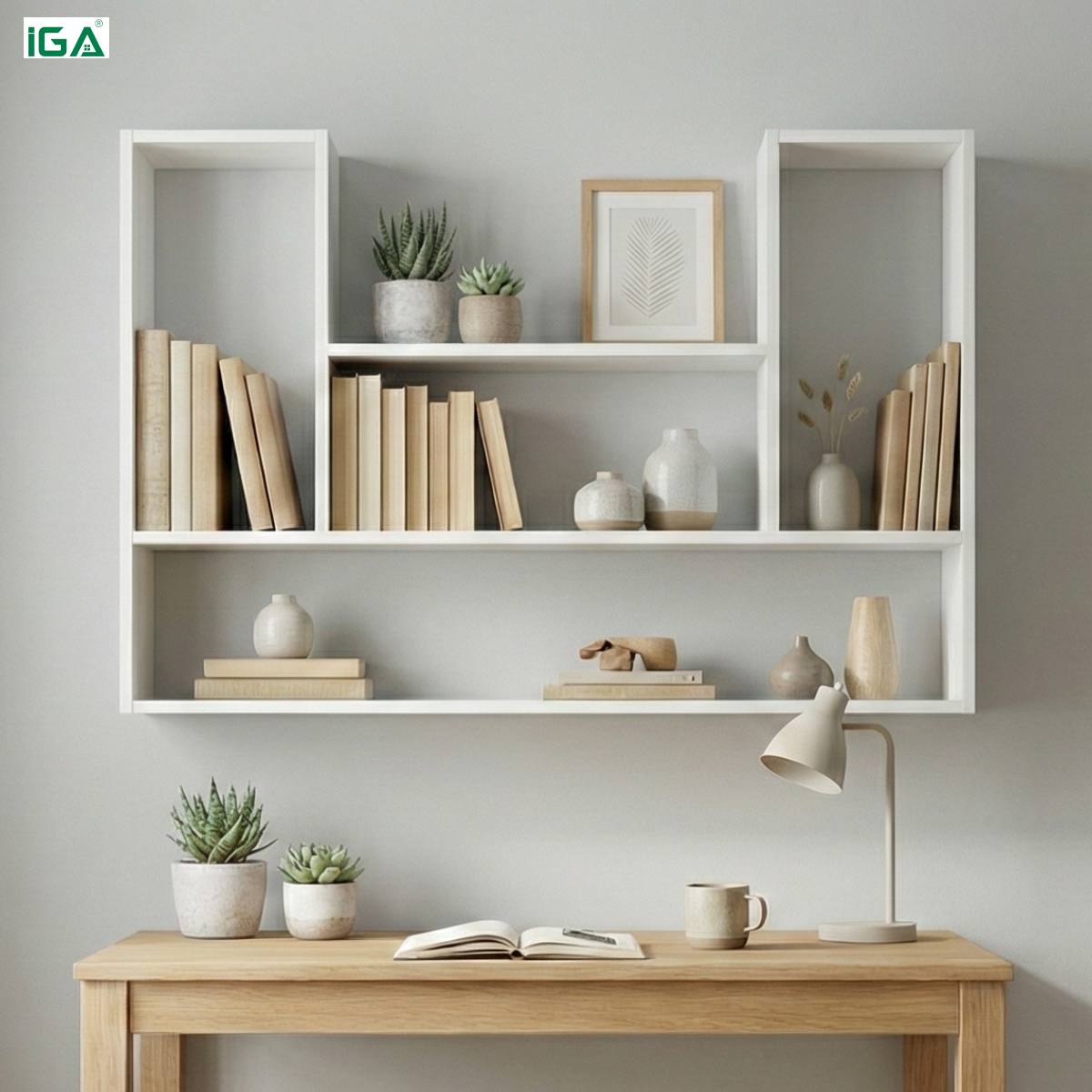 Kệ treo tường chữ U 4 ngăn chắc chắn - GP14