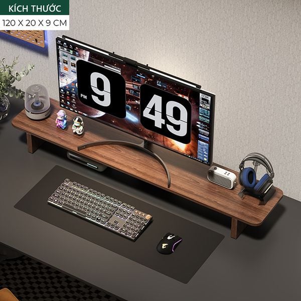 Kệ gỗ để màn hình máy tính GA28 an toàn và dễ lắp đặt