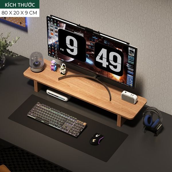 Kệ gỗ để màn hình máy tính GA28 đặt những nơi mà bạn muốn