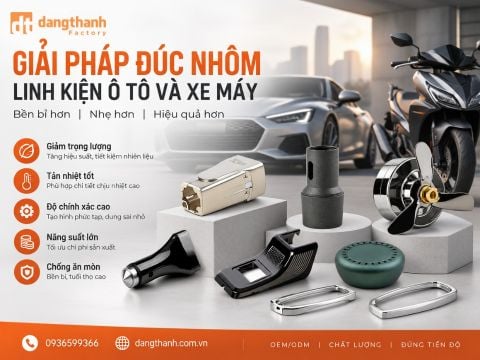 Giải pháp đúc nhôm linh kiện ô tô và xe máy theo yêu cầu