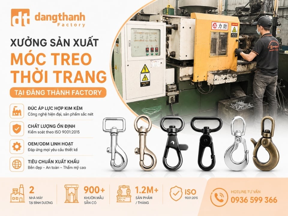 Xưởng sản xuất móc treo thời trang tại Đăng Thành Factory