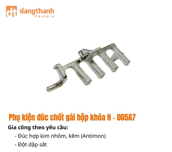 gia công kẽm đúc áp lực phụ kiện đúc chốt gài hộp khoá