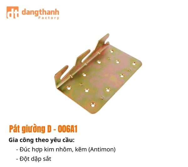 Gia công pát giường sắt D - 006A1