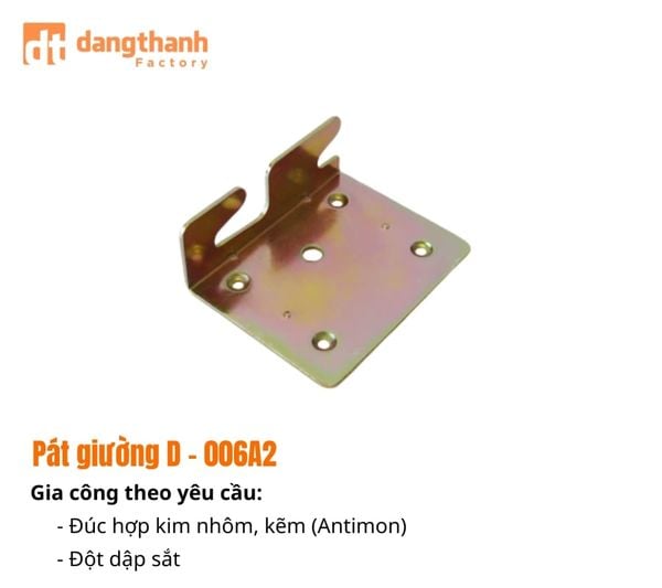 Gia công pas giường sắt D - 006a2