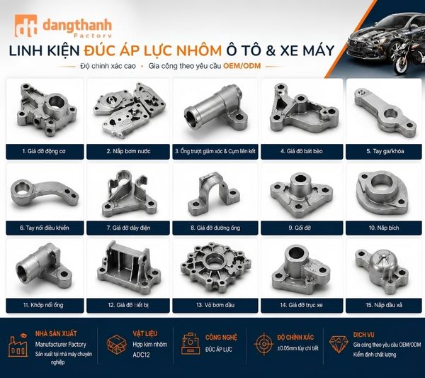 Năng lực sản xuất linh kiện ô tô xe máy Đăng Thành Factory
