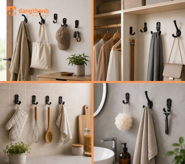 Móc treo quần áo trang trí nội thất hiện đại