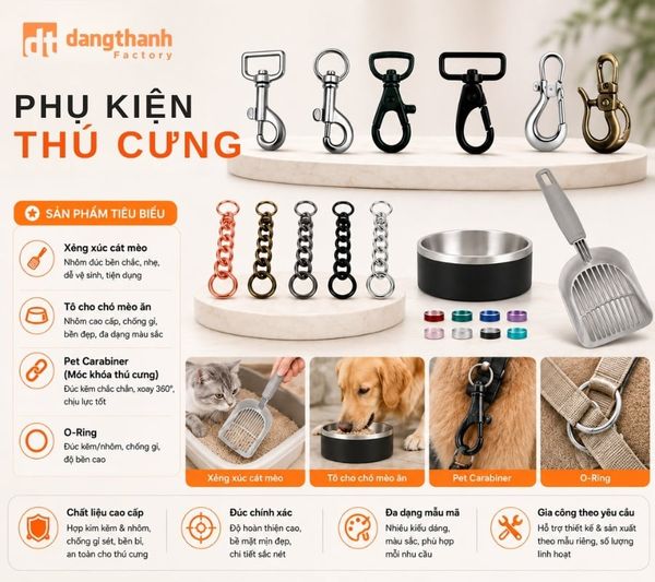 Các dòng phụ kiện chuyên dụng cho thú cưng