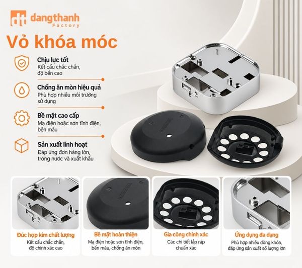 Khung vỏ khóa móc gia công sắc nét xử lý bề mặt chống gỉ sét