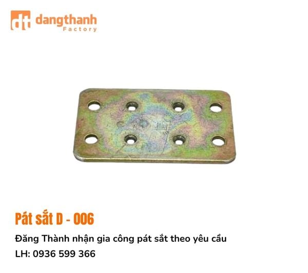 Gia công pát sắt D-006