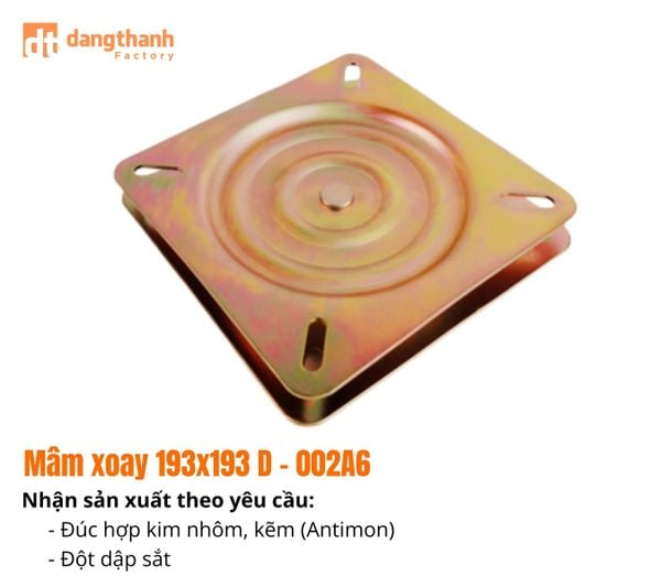 Xưởng sản xuất mâm xoay số lượng lớn