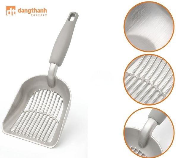 Quy cách gia công xẻng xúc cát mèo nhôm