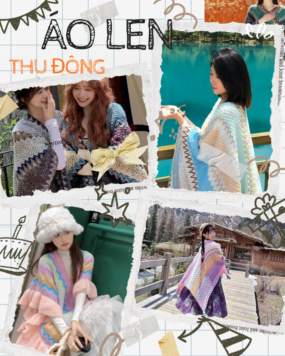 Áo len móc cánh tiên - Thời trang độc lạ cho mùa thu đông