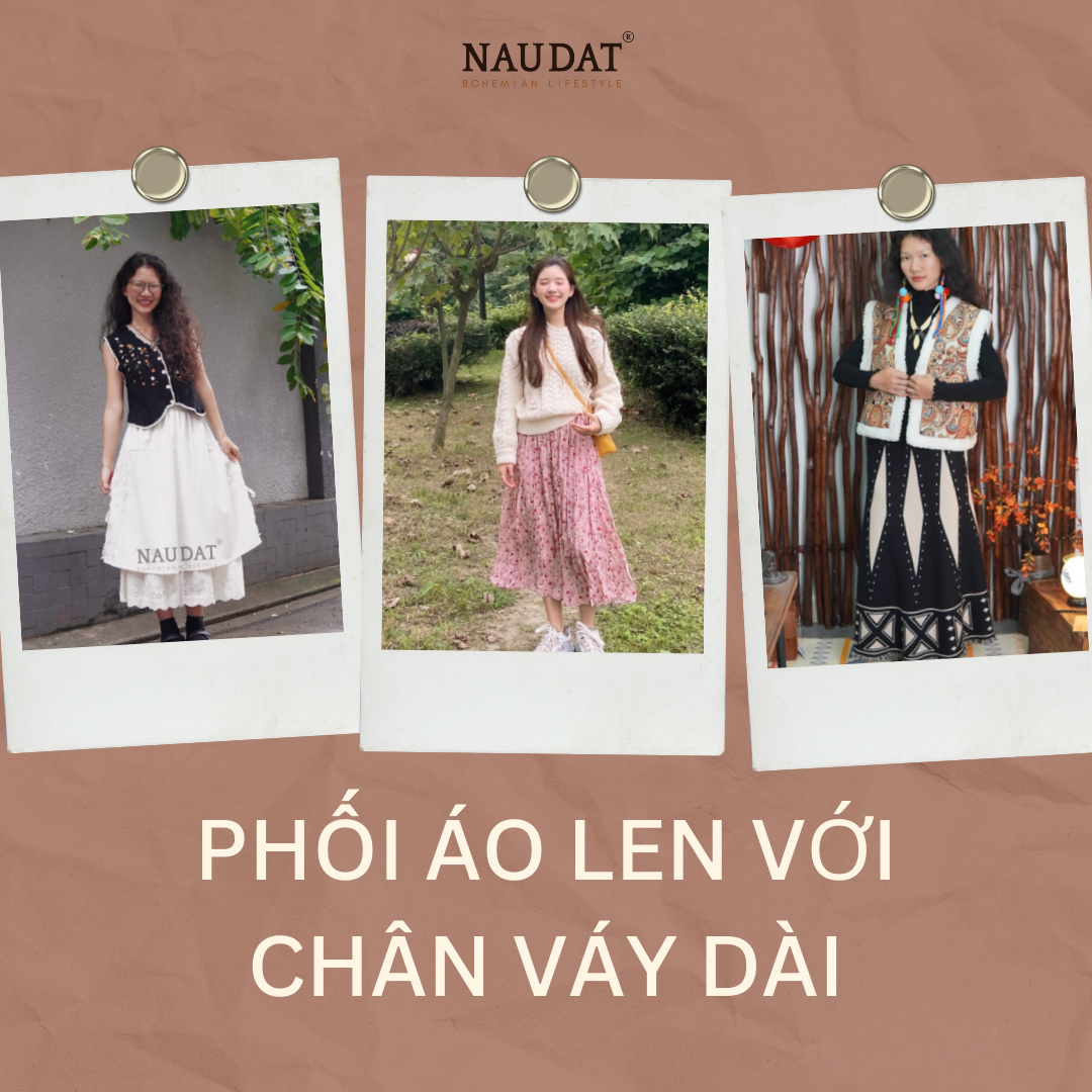 Phối Áo Len Với Chân Váy Dài – Gợi Ý Outfit Thu Đông Thanh Lịch 2025