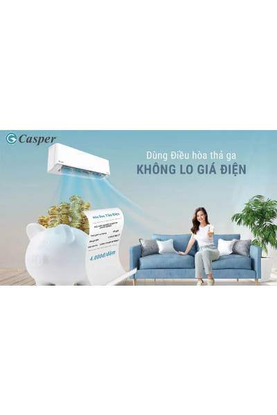 Trải nghiệm dùng điều hoà Casper 9000 trong phòng ngủ nhỏ mùa hè
