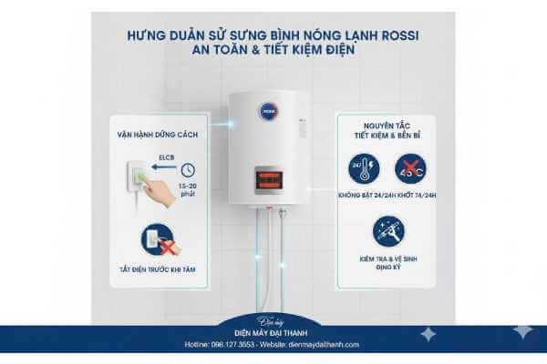 Hướng Dẫn Sử Dụng Bình Nóng Lạnh Rossi An Toàn, Tiết Kiệm Điện Và Bền Bỉ