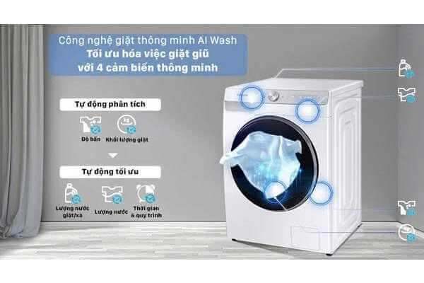 Máy giặt sấy AI 2026: Bí mật đằng sau khả năng tính toán nước giặt chuẩn xác đến từng ml!