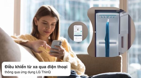 Tủ chăm sóc quần áo thông minh LG Styler Inverter 5 móc SC5GMR80H