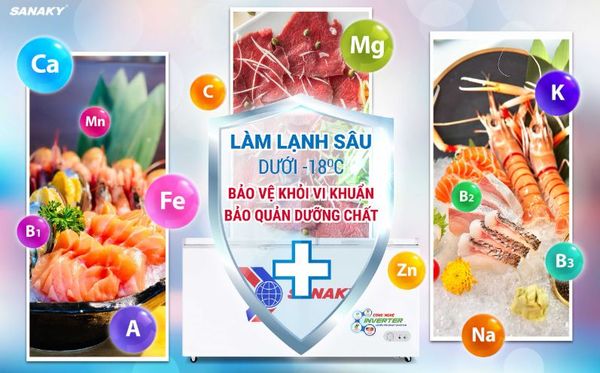 Tủ Đông Sanaky Inverter VH-6699HY3 660 lít