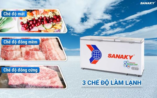 Tủ Đông Sanaky Inverter VH-6699HY3 660 lít