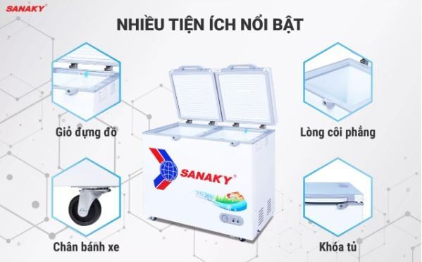 Tủ đông Sanaky VH-2899A2KD 280 lít