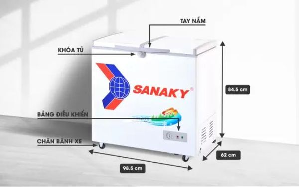 tủ đông Sanaky 250 Lít