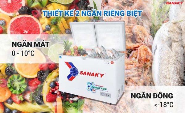 Tủ đông Inverter Sanaky VH-2899W3 280 lít