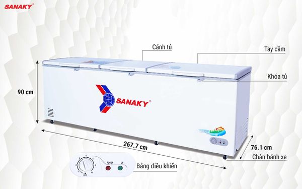 Tủ Đông Sanaky VH-1199HY 1100 lít