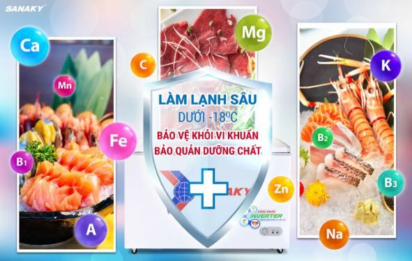 Tủ Đông Sanaky Inverter VH-5699HY3 560 lít