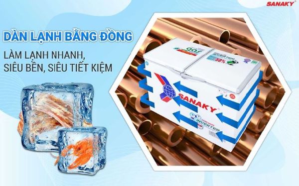 Tủ đông Inverter Sanaky VH-2899W3 280 lít
