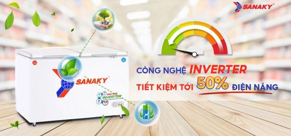Tủ Đông Sanaky Inverter VH-5699W3 560 lít