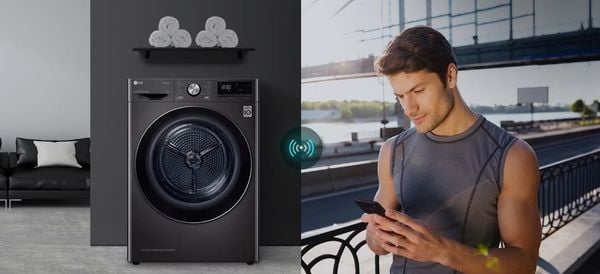 Máy sấy LG DUAL Inverter Heat Pump 9kg màu đen DVHP09B