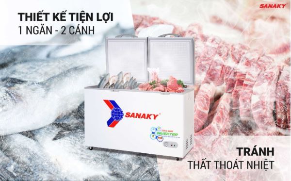 Tủ Đông Sanaky Inverter VH-5699HY3 560 lít
