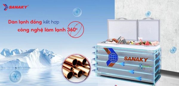 Tủ Đông Sanaky Inverter VH-6699HY3 660 lít