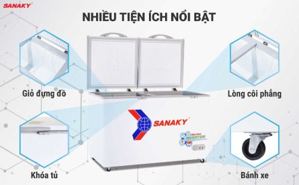 Tủ Đông Sanaky Inverter VH-5699HY3 560 lít
