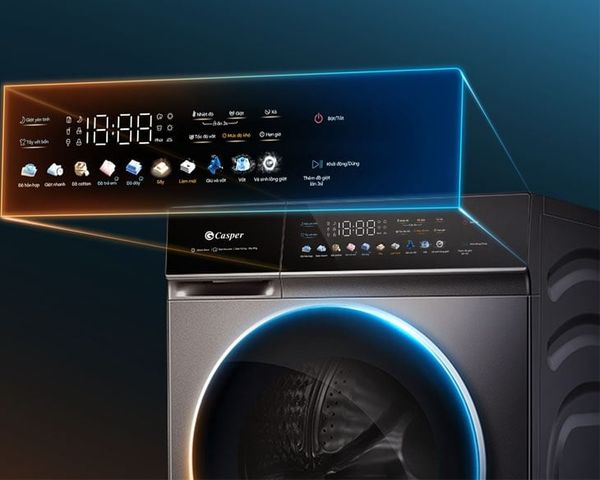 máy giặt Casper bảng điều khiển dễ thao tác