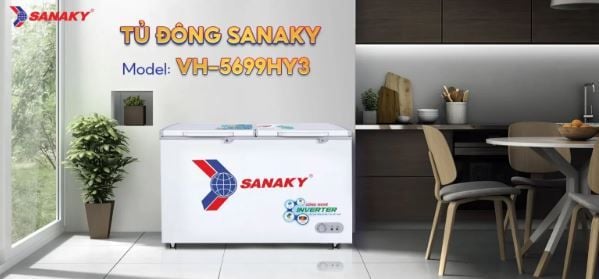 Tủ Đông Sanaky Inverter VH-5699HY3 560 lít