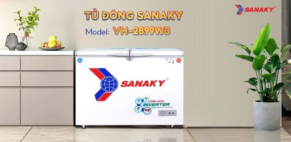 Tủ đông Inverter Sanaky VH-2899W3 280 lít