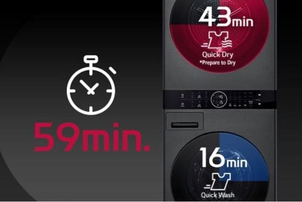 Tháp Giặt Sấy LG Inverter WashTower Giặt 25Kg Sấy 17Kg WT2517NHEG