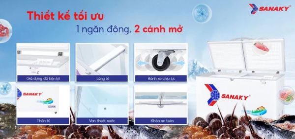 Tủ đông Sanaky VH-4099A1 400 lít