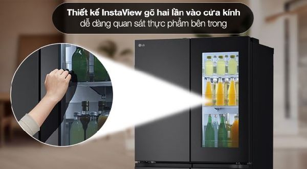 Tủ lạnh LG Inverter 508 lít Multi Door InstaView LFI50BLMAI