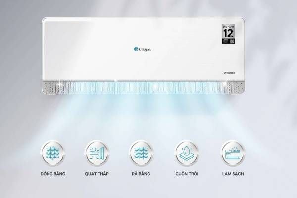 Điều hoà casper tự vệ sinh dàn lạnh
