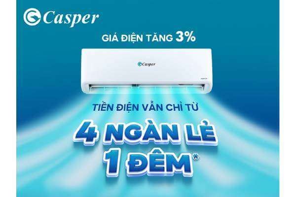 Điều hòa casper Hiệu Quả Tiết Kiệm Điện Khá Ấn Tượng