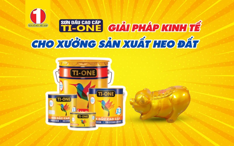 Sơn Dầu Alkyd Ti-One – Lựa Chọn Phù Hợp Của Các Xưởng Sản Xuất Heo Đất